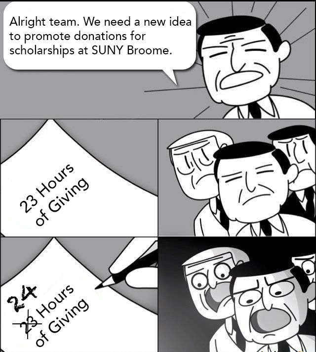 24 Hours of Giving Day genius idea meme