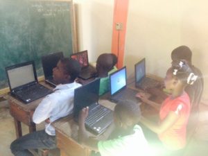 Computer class in Cite Soleil.